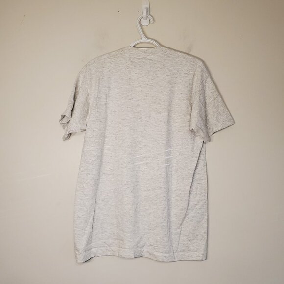 Vintage 90s Michael Jordan Hes Back #45 Salem NBA graphic shirt gray size L - Picture 2 of 4